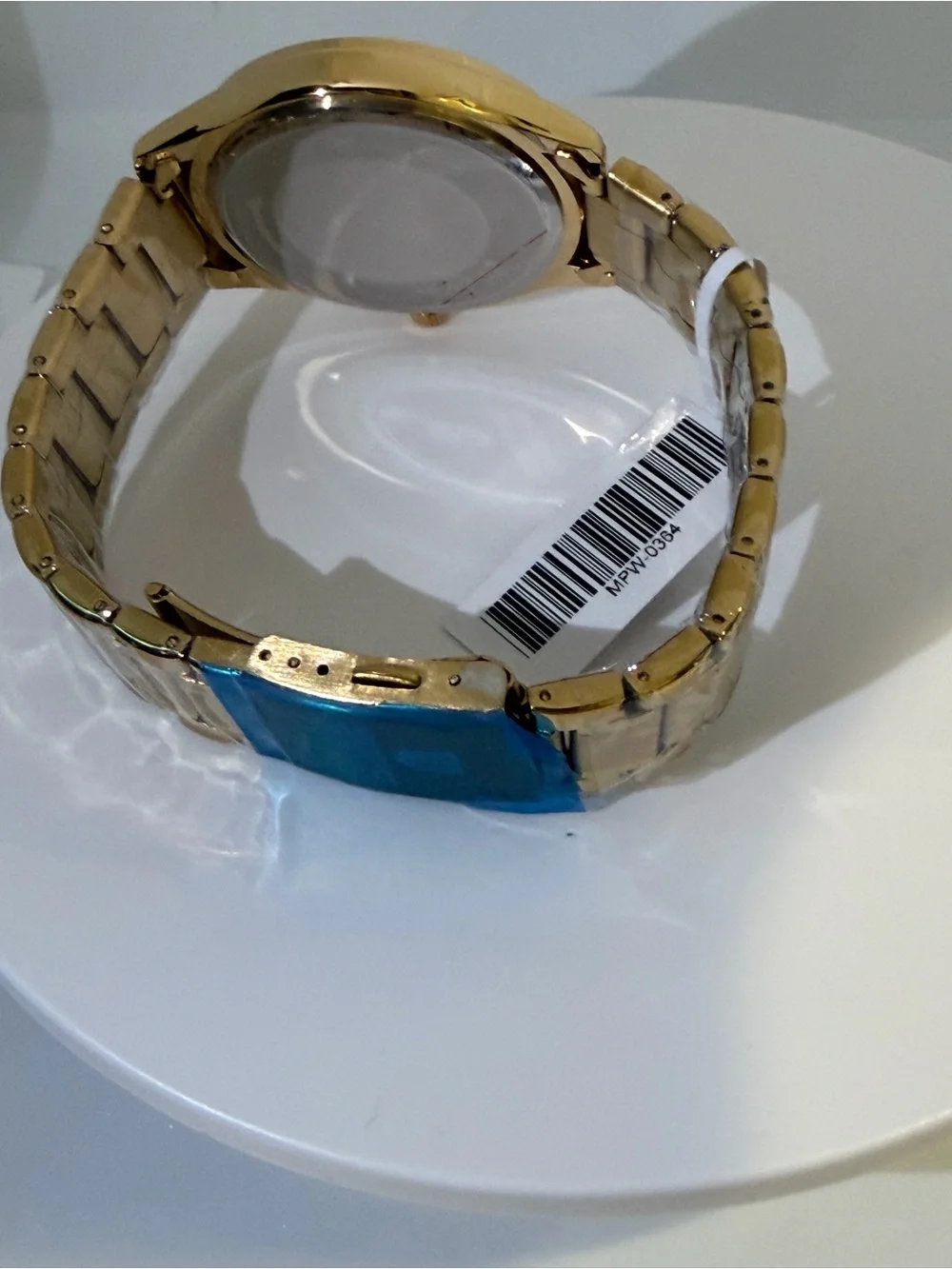 Montres Prestige Gold-Tone Men’s Dress Watch with Black Dial 42mm